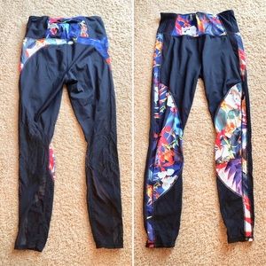 Athletes 7/8 length high-impact mesh leggings